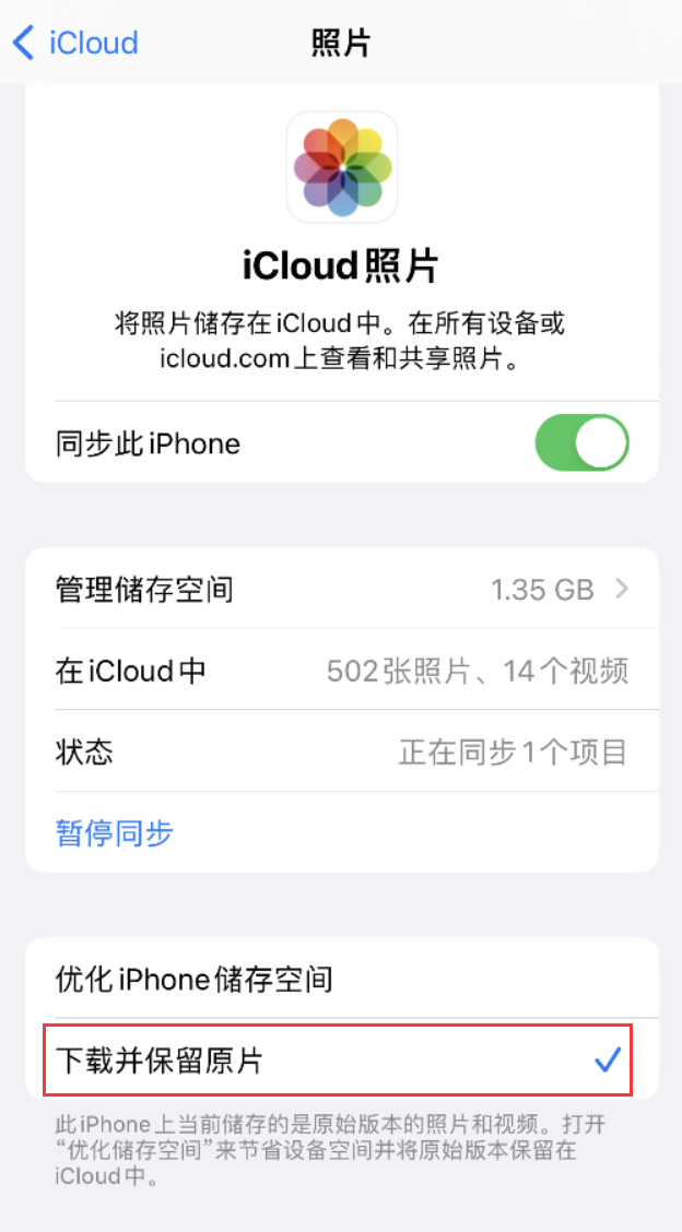 天安乡苹果手机维修分享iPhone 无法加载高质量照片怎么办 